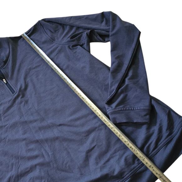 Peter Millar Sweatshirt Mens XL Navy Blue Perth Performance Golf Long Sleeve Top - Picture 5 of 5
